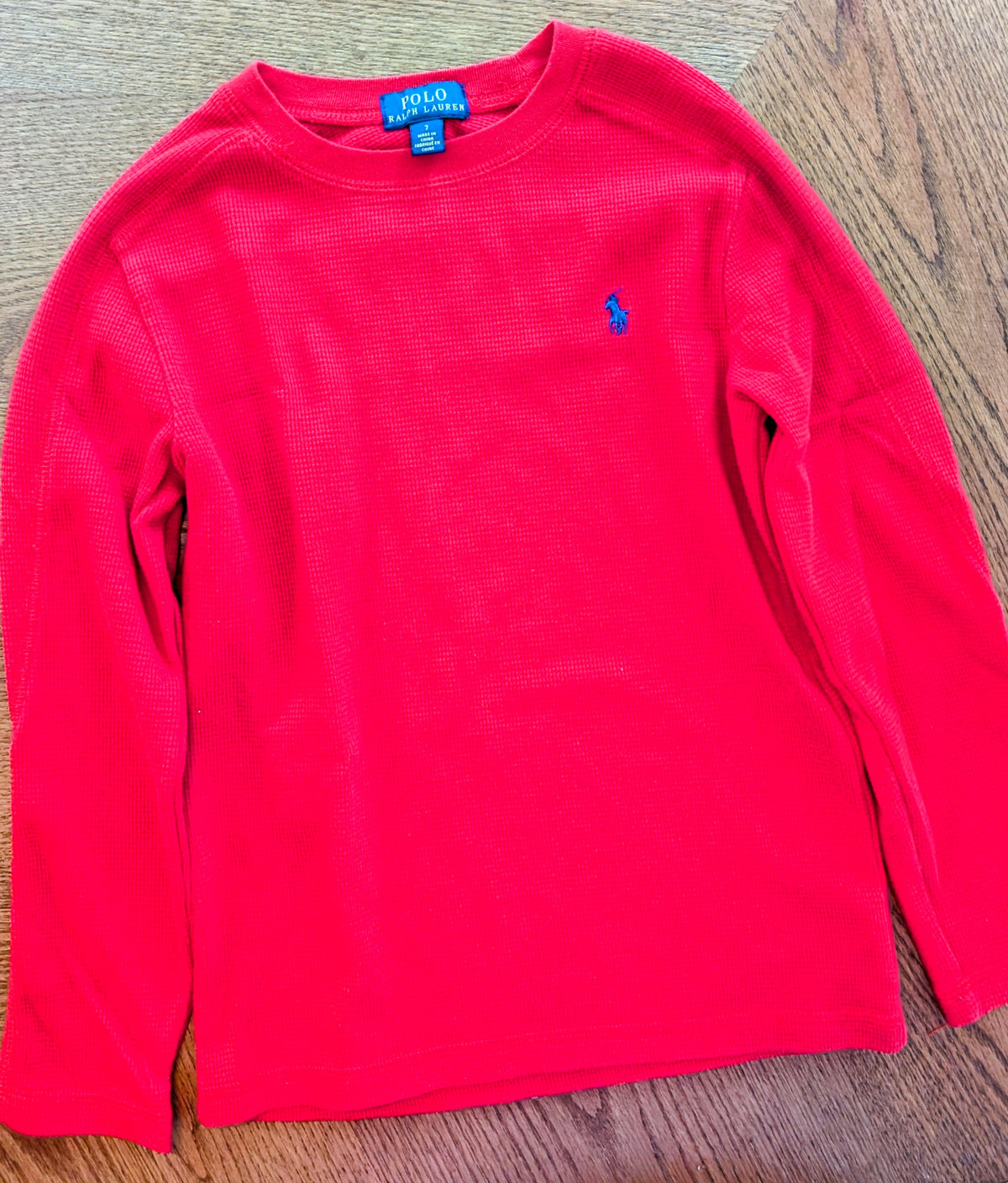 #67 Boys Size 7 Ralph Lauren Long-Sleeve Thermal Shirt Bundle