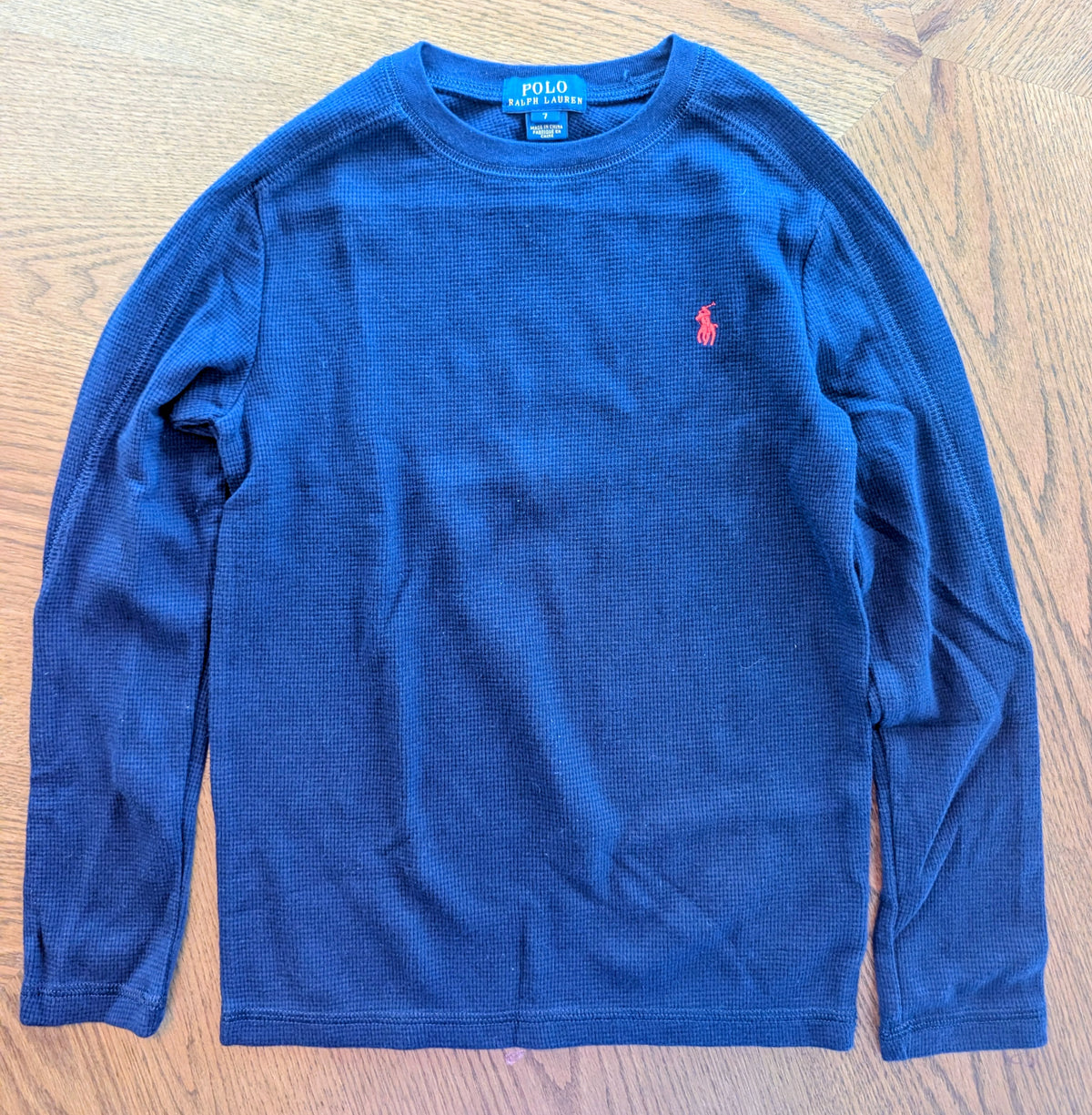 #67 Boys Size 7 Ralph Lauren Long-Sleeve Thermal Shirt Bundle