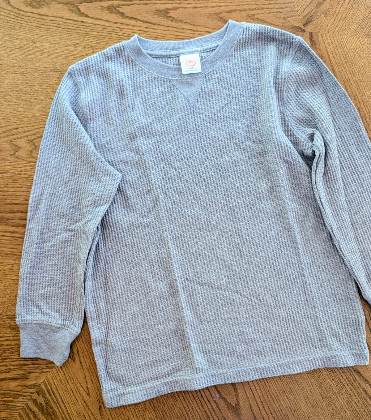 #67 Grey Waffle Sweatshirt Bundle Youth Medium