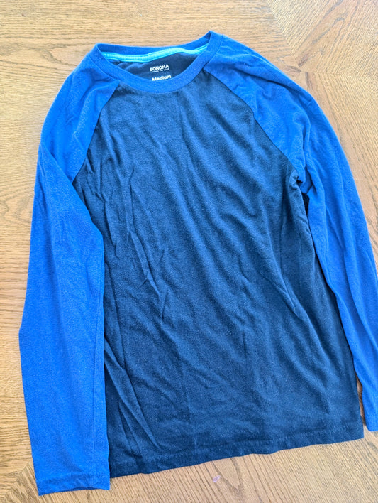 #67 Sonoma Boys Medium Blue Long-Sleeve Shirt