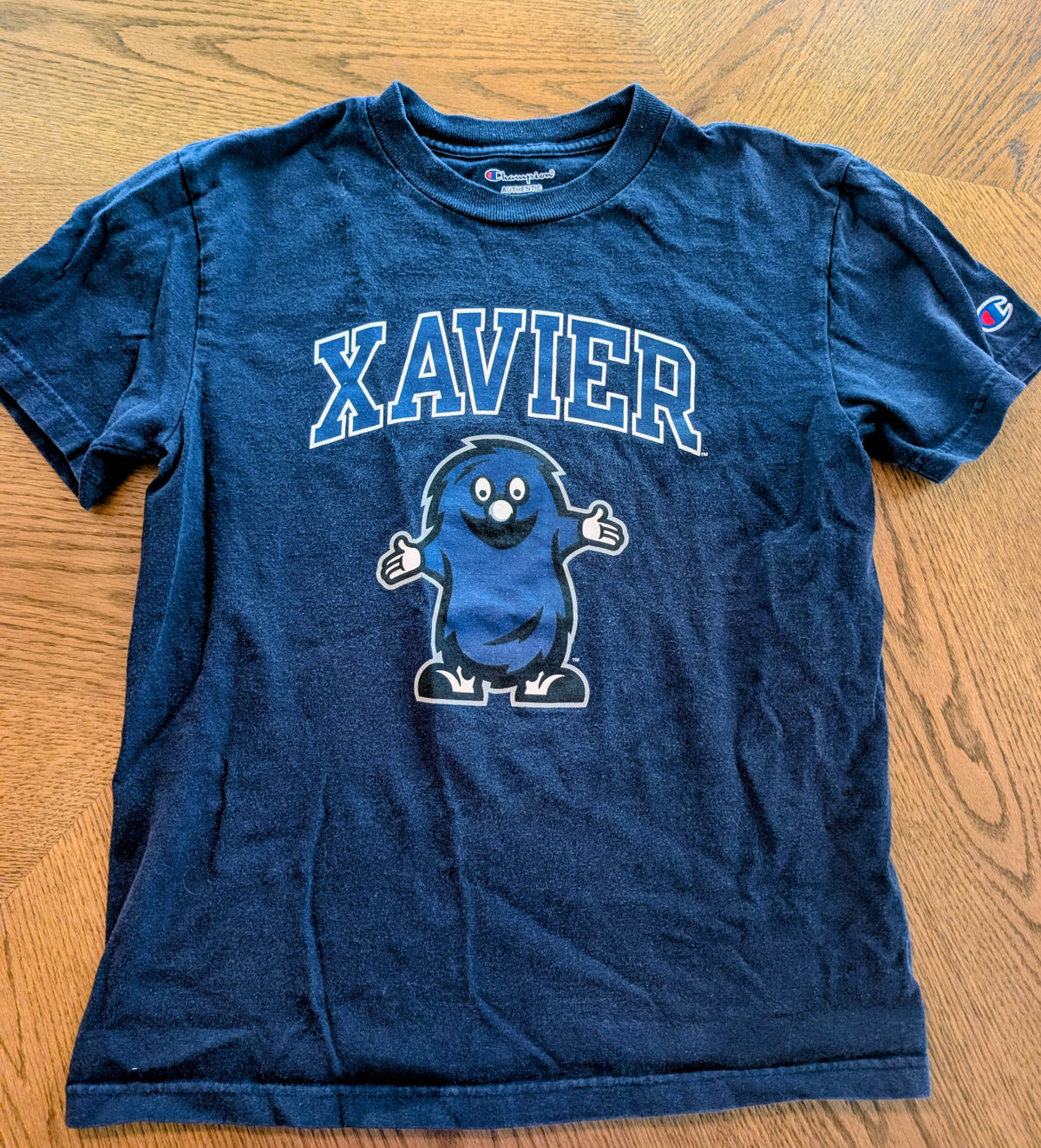 #67 Xavier Blue Blog T-Shirt Size Youth Medium (7-8)