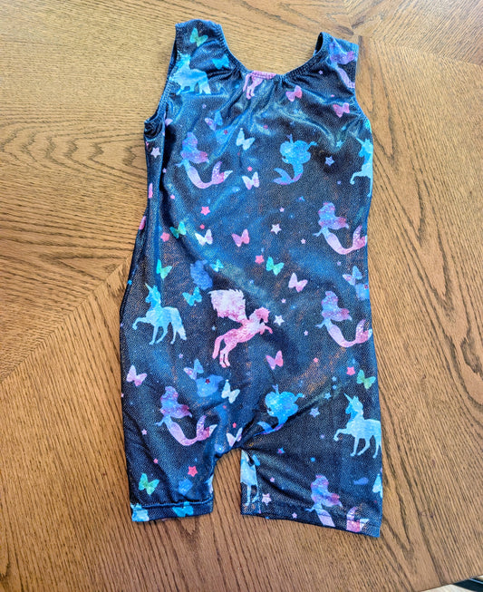 #67 Gymnastics Unicorn/Mermaid Leotard Size 4T/5T