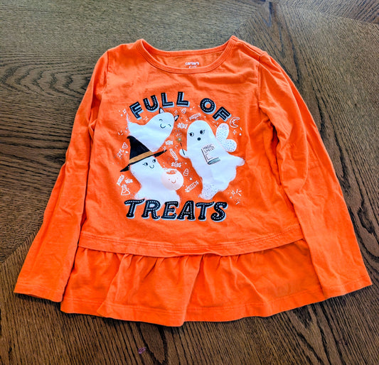 #67 Carter's Halloween Shirt Girls Size 5