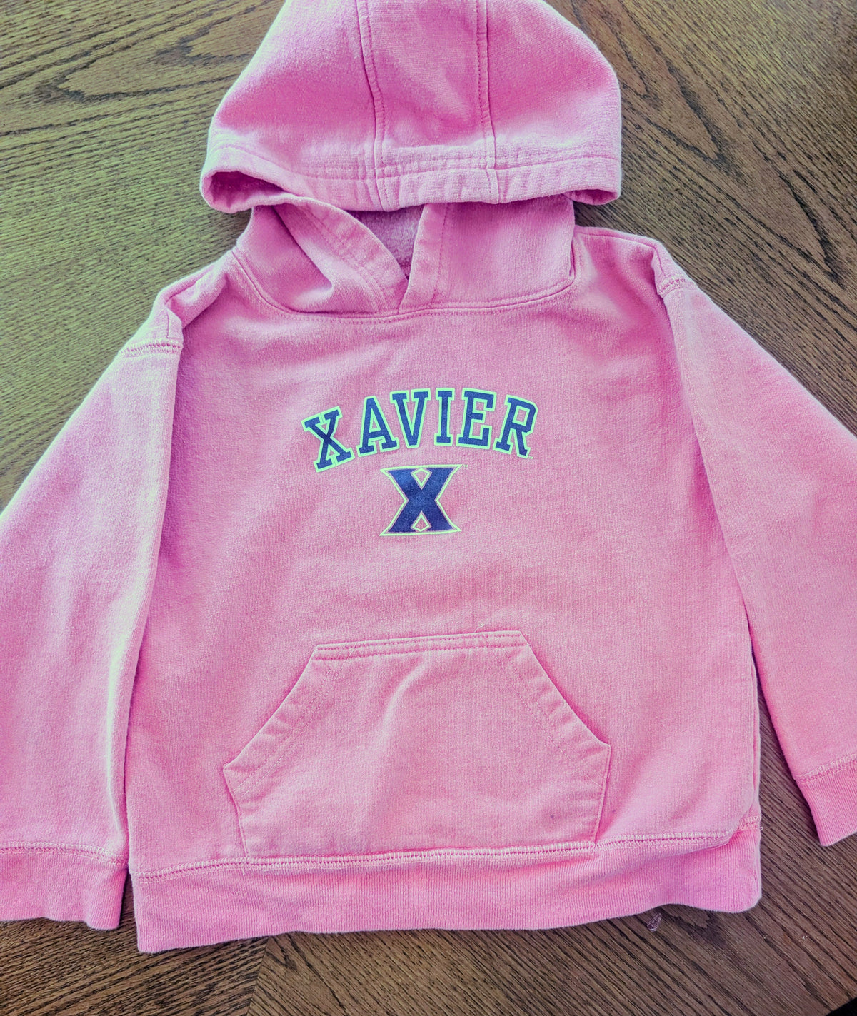 #67 Pink Xavier University Hoodie Size 5/6T
