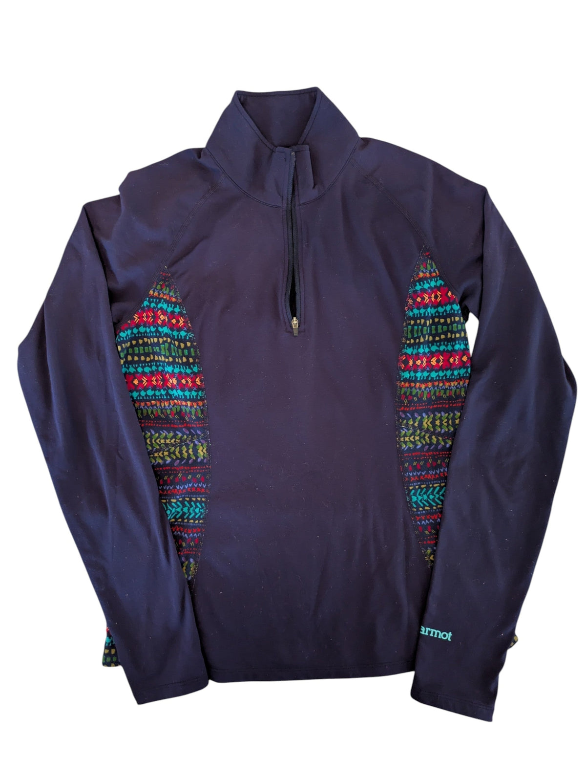 #52 Marmot Women's Medium (fits like 6) navy thermal collared quarter zip