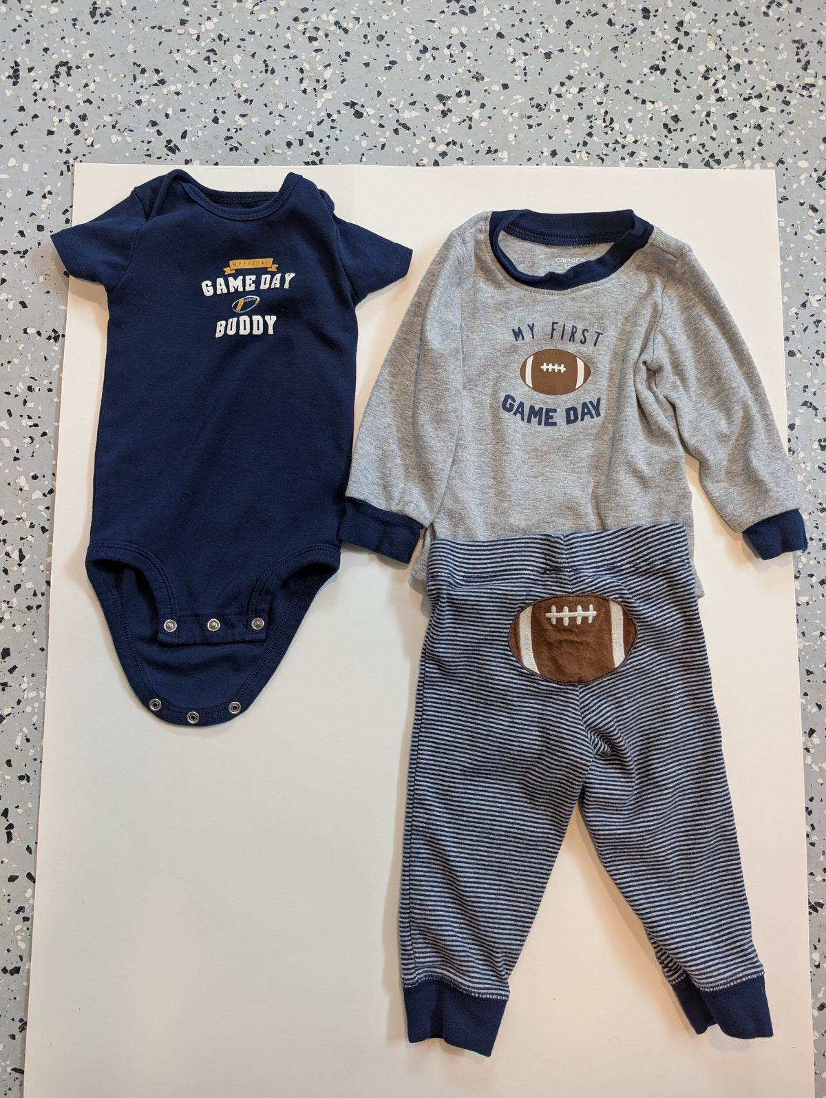#11 Carter's Football Outfits, 12 month boy