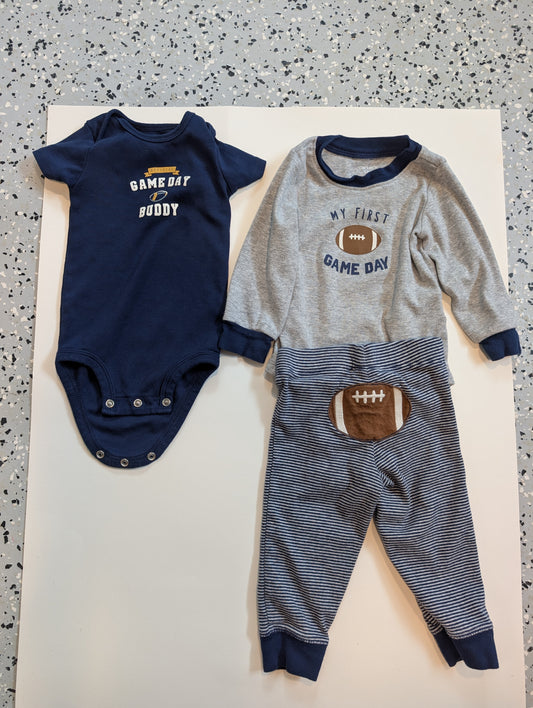 #11 Carter's Football Outfits, 12 month boy