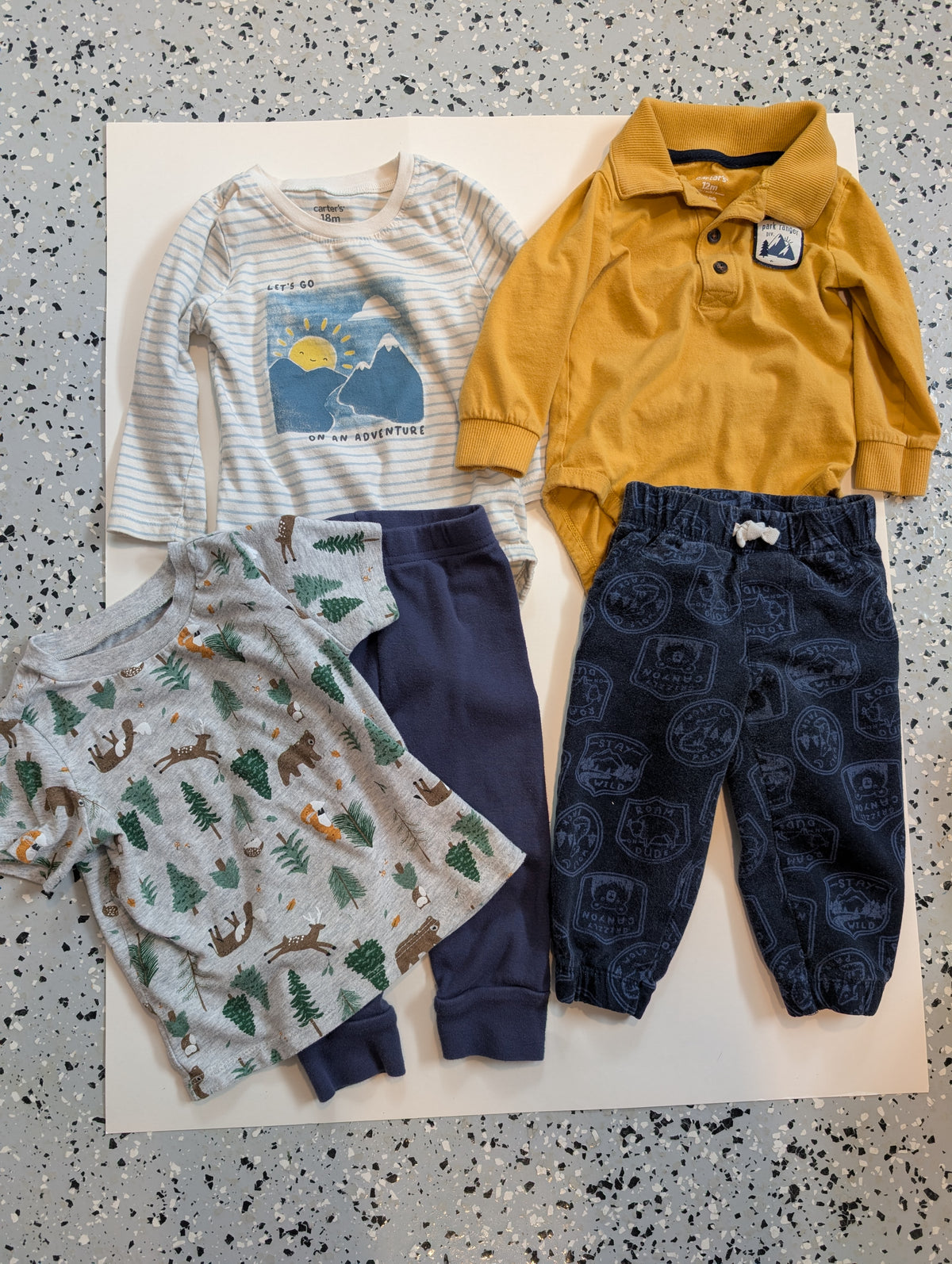 #11 Outdoor Adventures Bundle (First Impressions, Carter's), Boys 12M and 18M