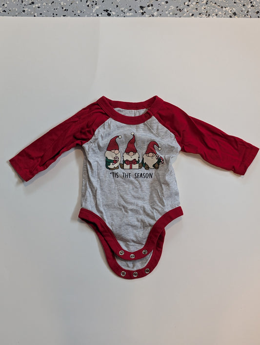 #11 Holiday Time Gnome Onesie, 0-3M