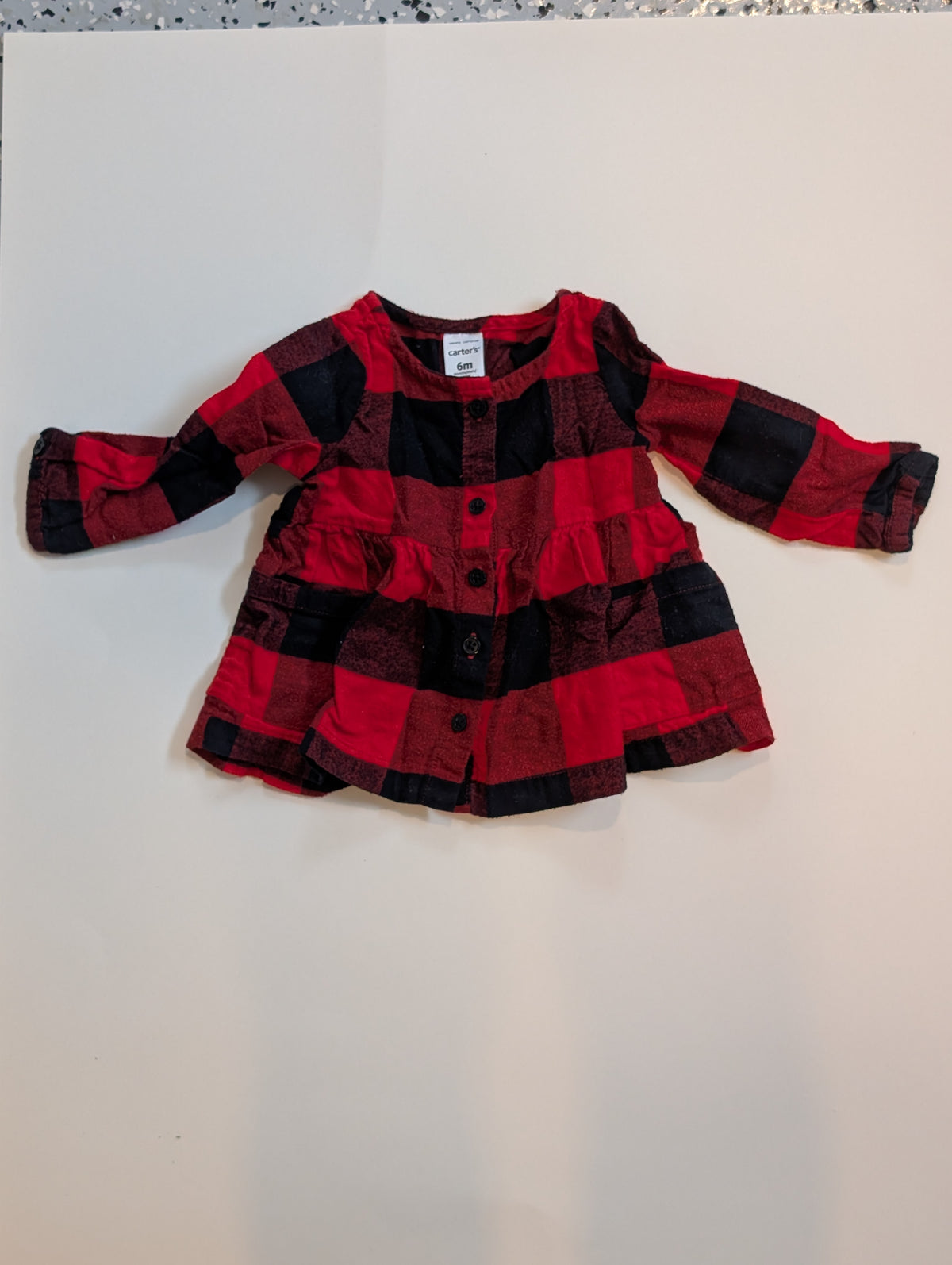 #11 Carters Button Down Shirt, 6M Girl