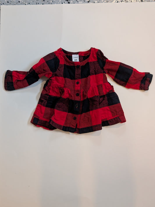 #11 Carters Button Down Shirt, 6M Girl