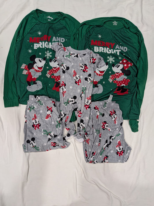 Seller 2. Family Micky Mouse Christmas pajamas, 12 month, 3T, Mens Large and Womens Med