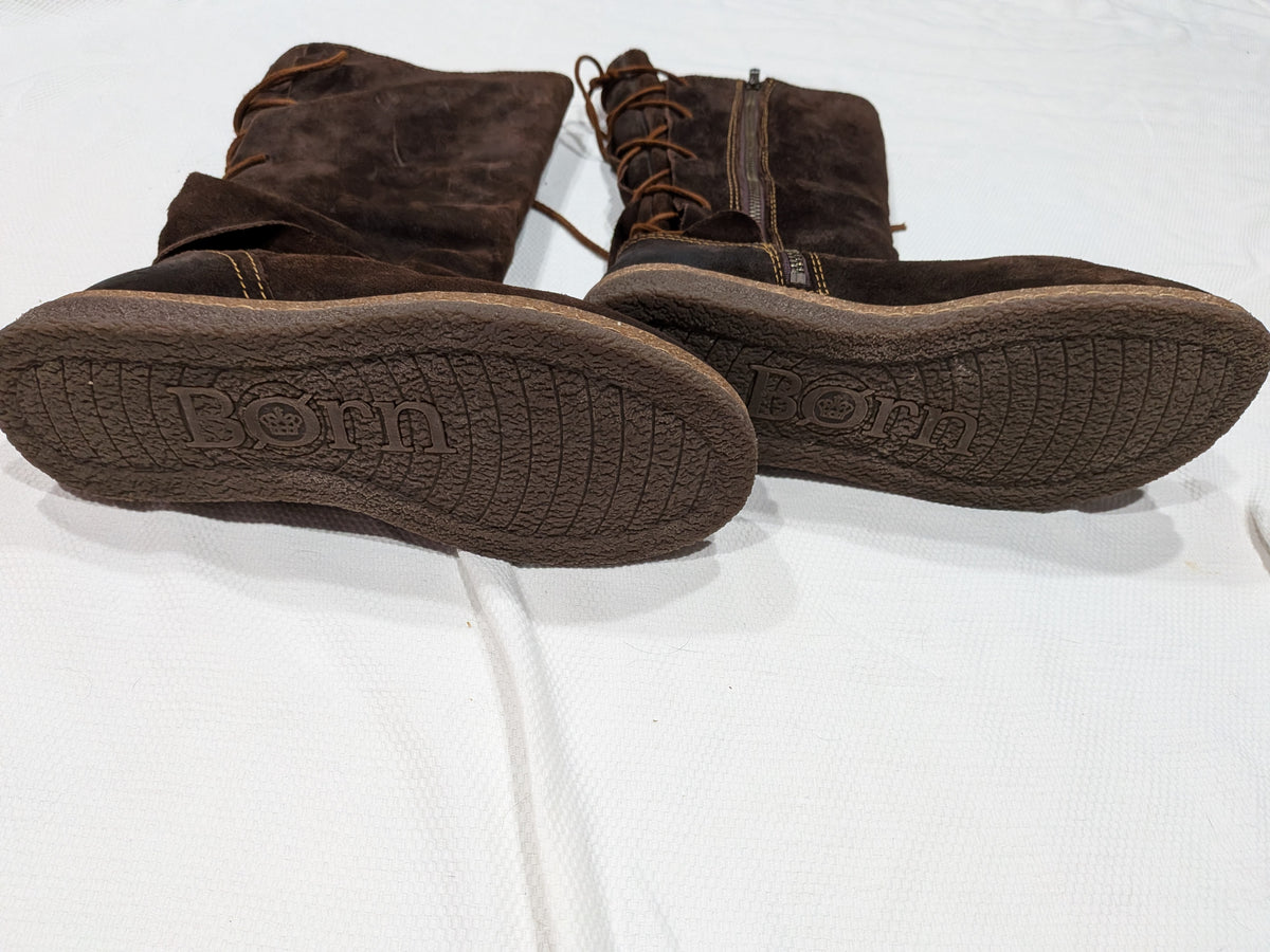 Seller 2. Born brown boots. Womens size 10.