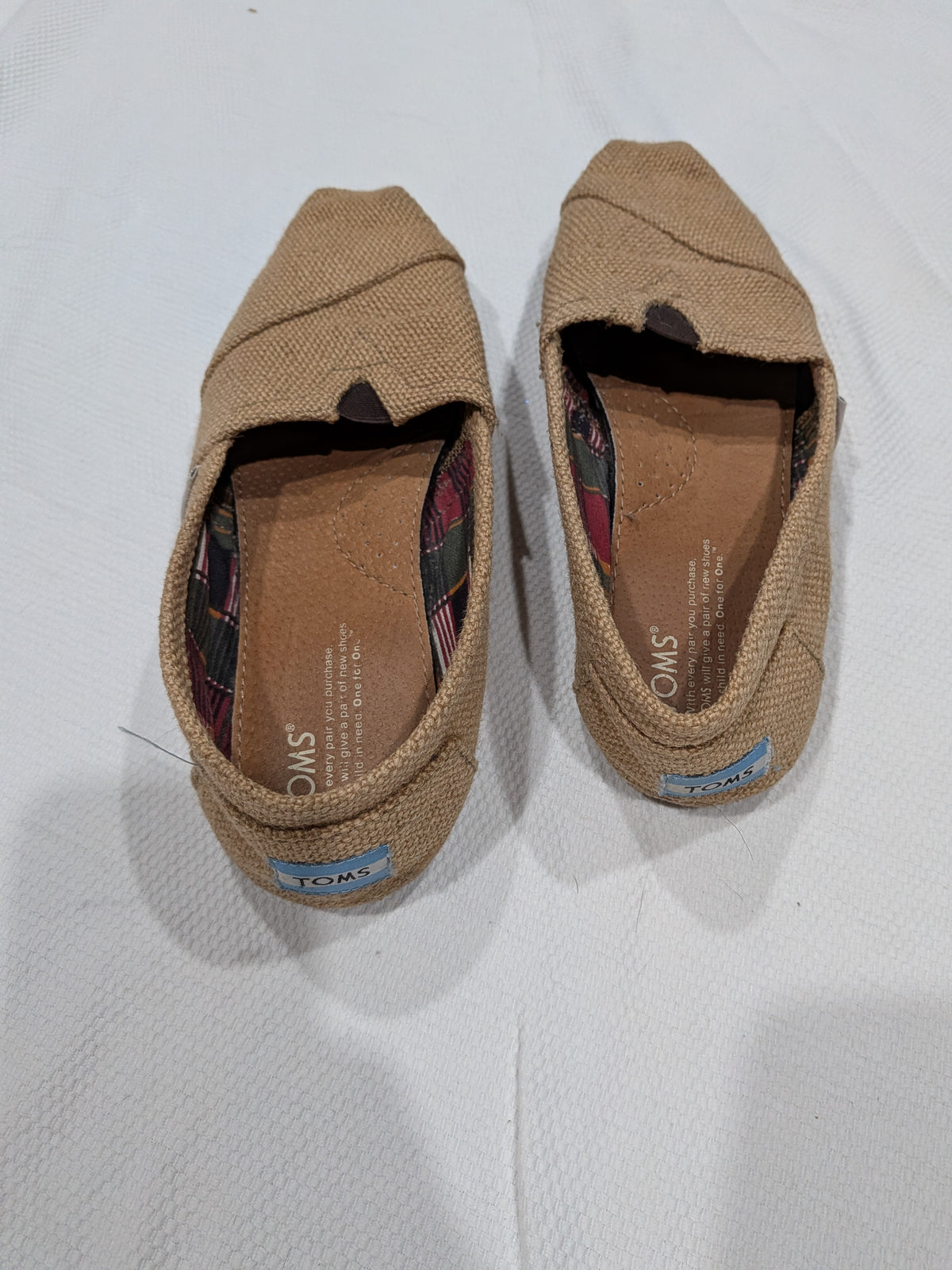Seller 2, Toms burlap shoes, womens size 8.5