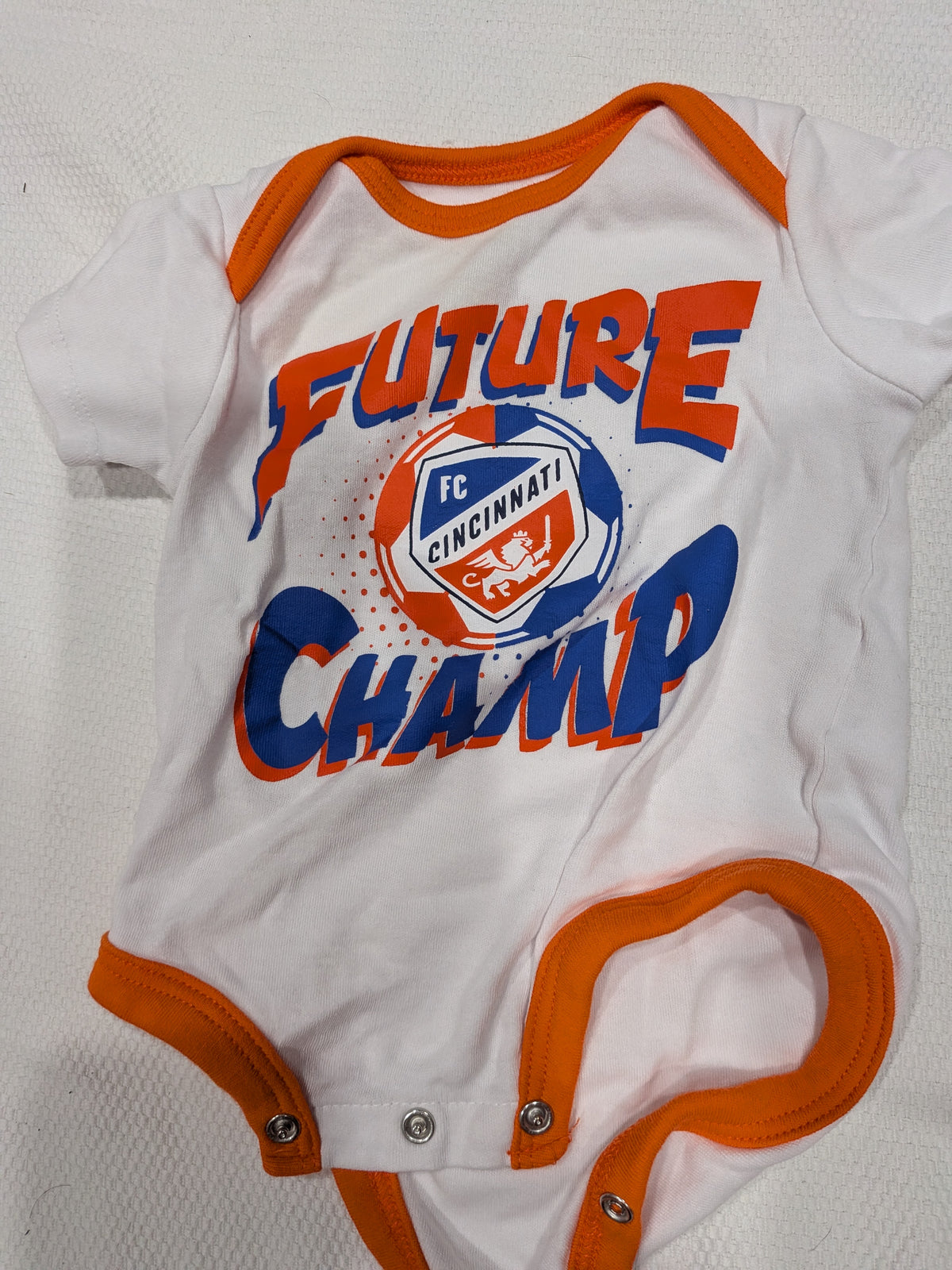 Seller 2, FC Cincinnati onesies, 3 months