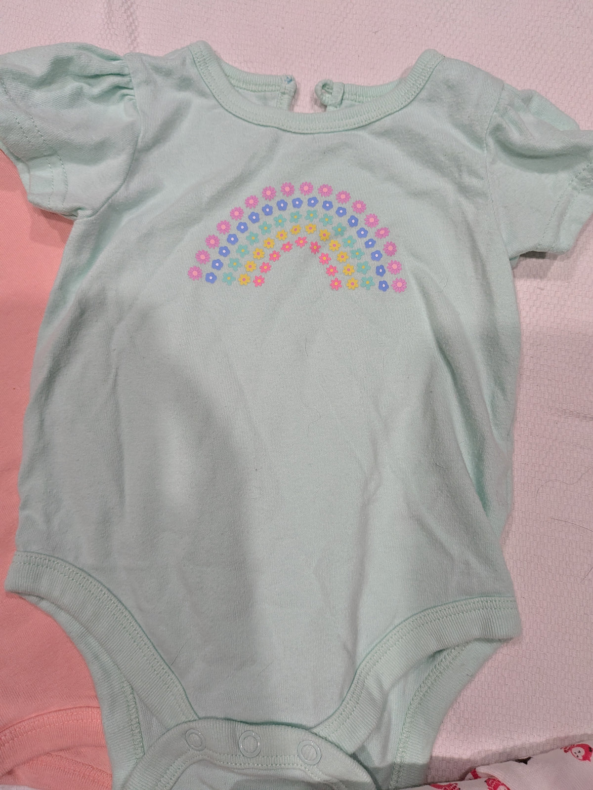 Seller 2. Child of Mine and Garanimals, Girls, onesies 6 months