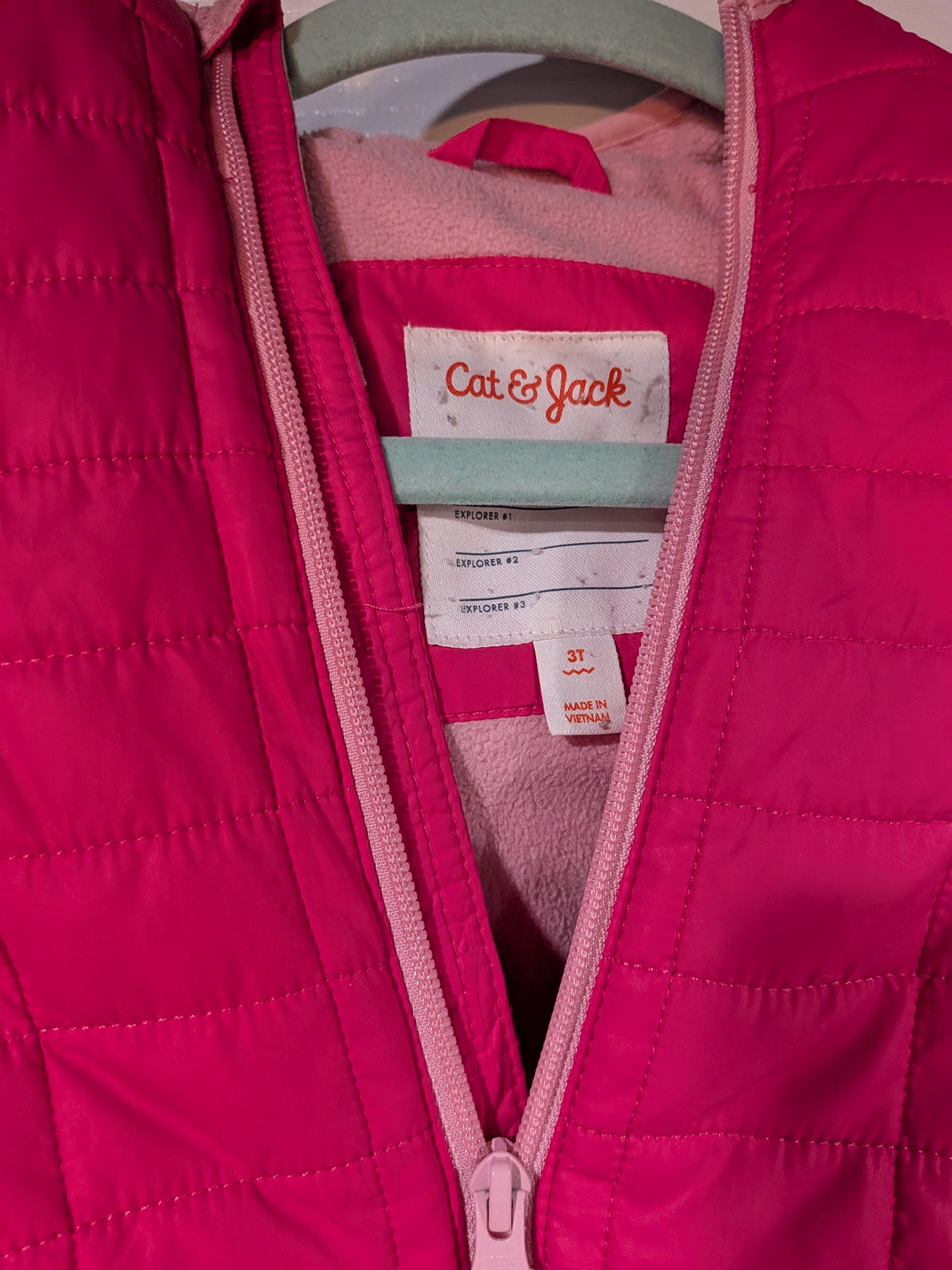 Seller 2, Cat and Jack girls pink winter coat size 3T