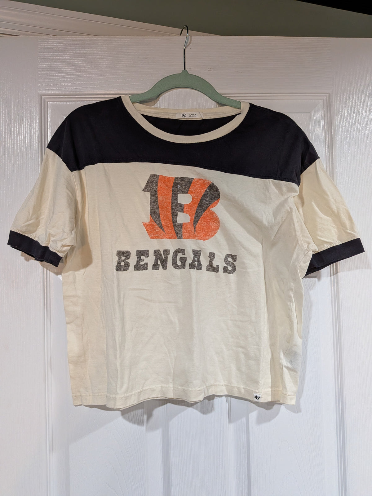 Seller 2. 47 brand womens size large bengals shirt.