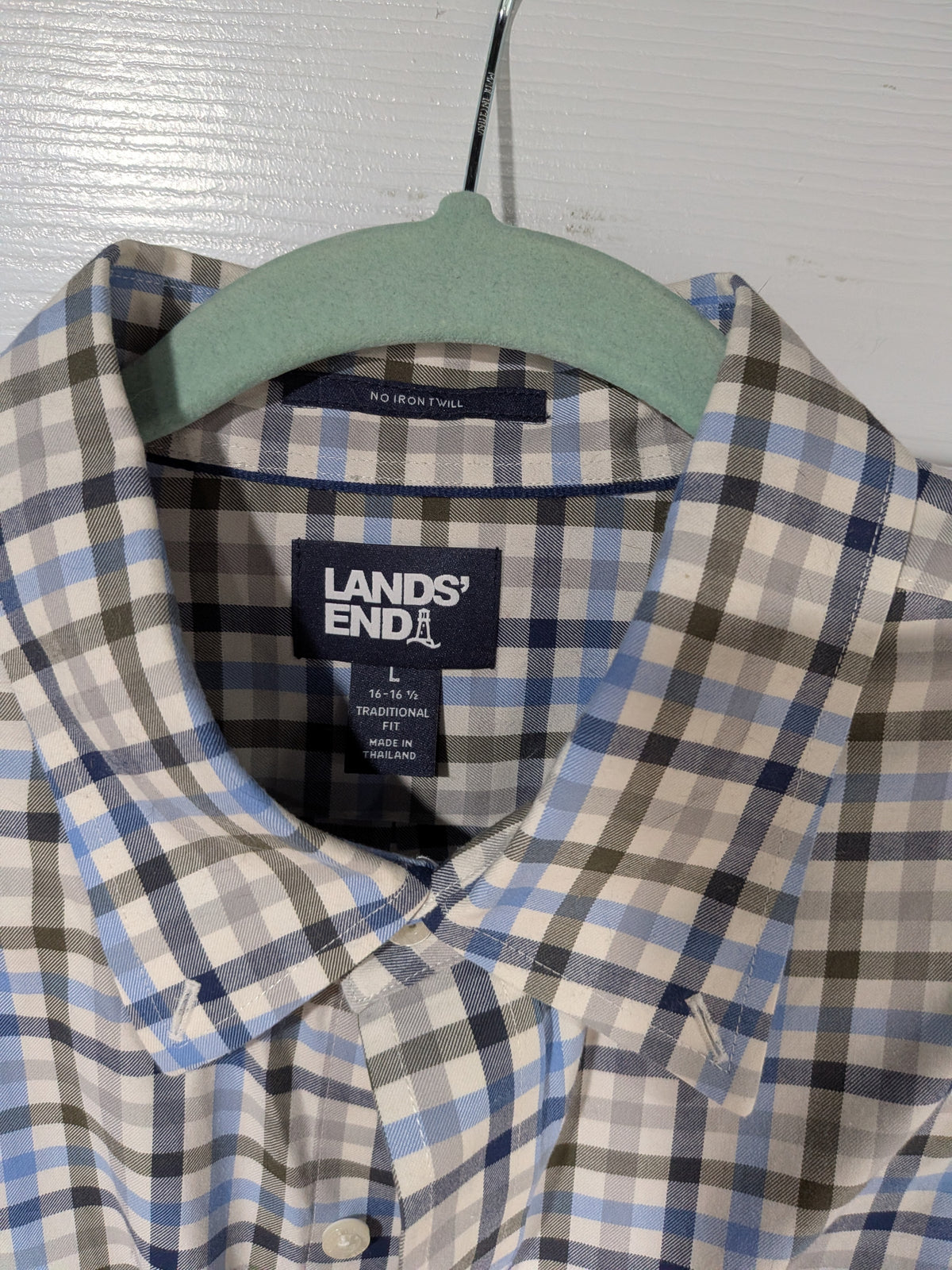 Seller 2. Lands End Mens dress shirt size large