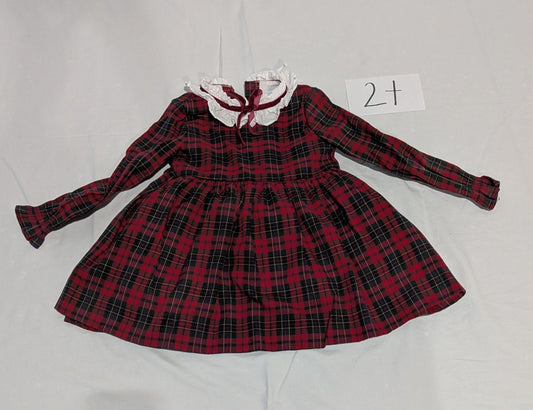 199 Edgehill girls plaid 2t dress