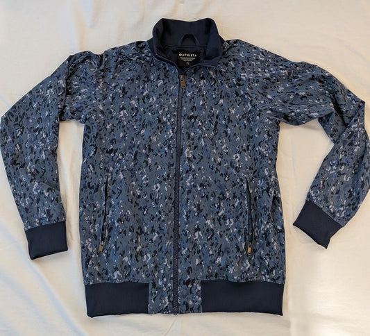 199 Womans Athleta Small TALL track jacket blue