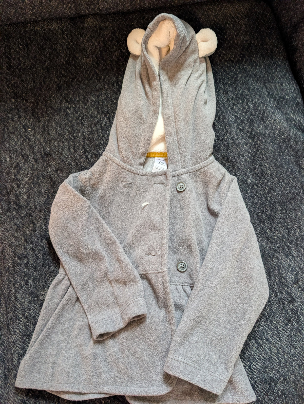 Seller 123 - Carters Girls Teddy Bear Fleece Jacket Size 24mo