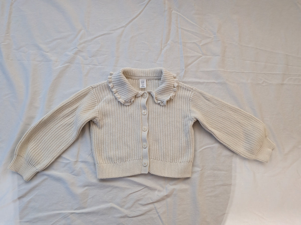 199 girls 3t Gap collared cardigan cream