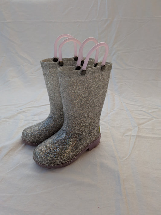 199 girls western chief sparkly rainboot sz 7