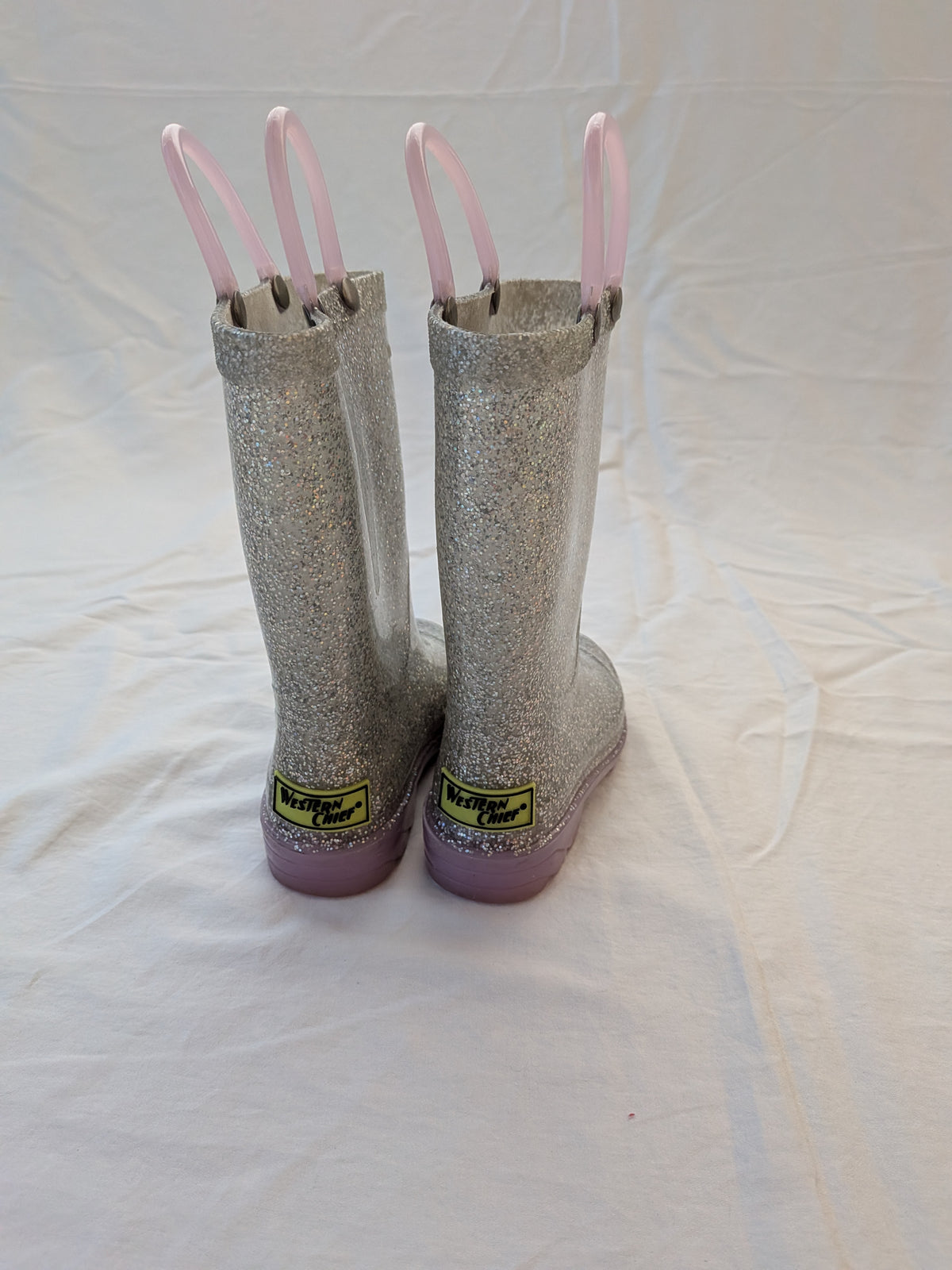 199 girls western chief sparkly rainboot sz 7