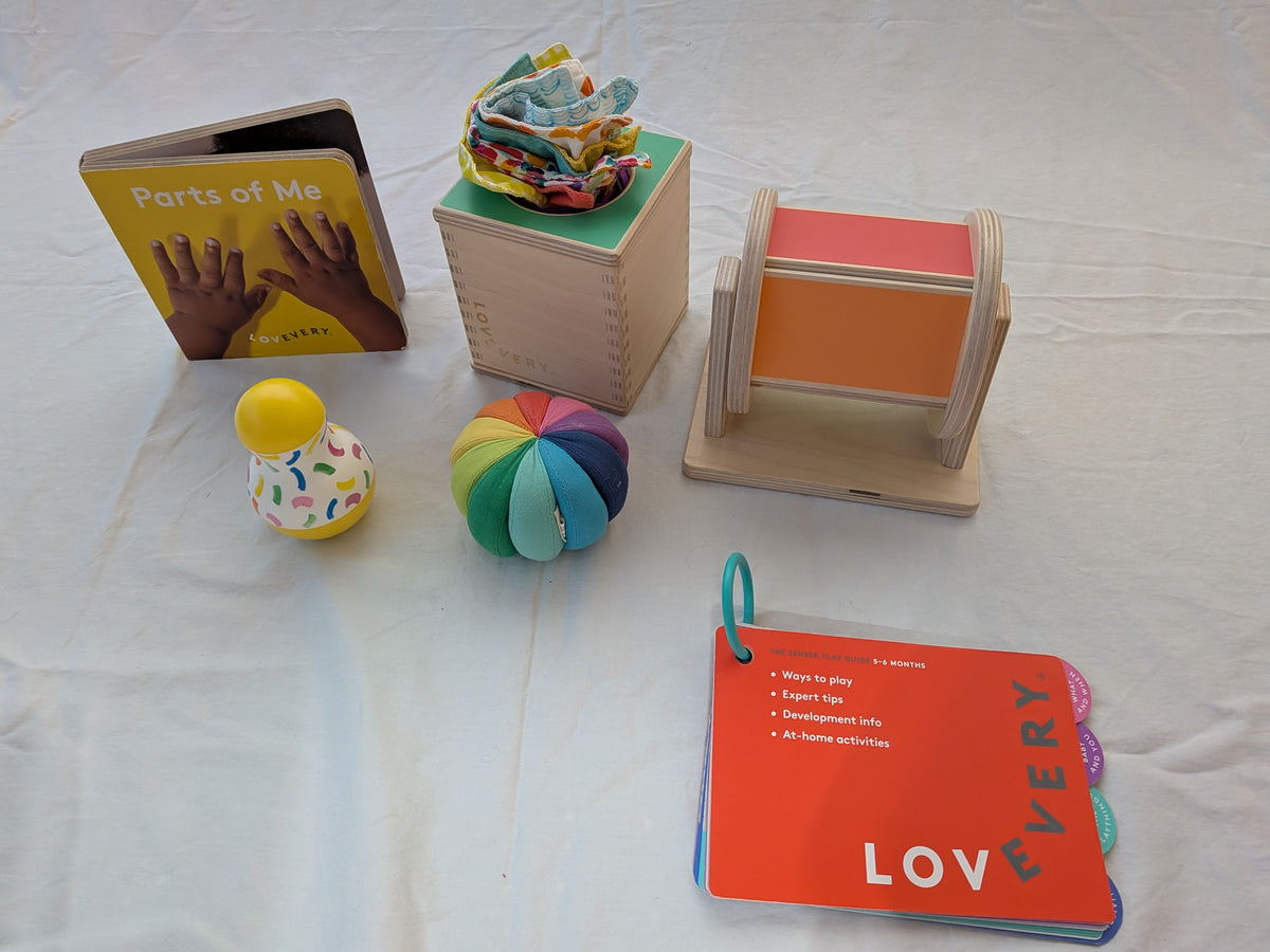 199 Lovevery 5-6 mos Senser Kit *Partial*