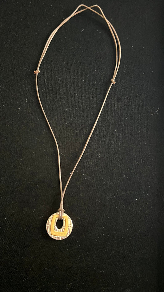 #176 - Rebecca (made in Italy) adjustable leather necklace