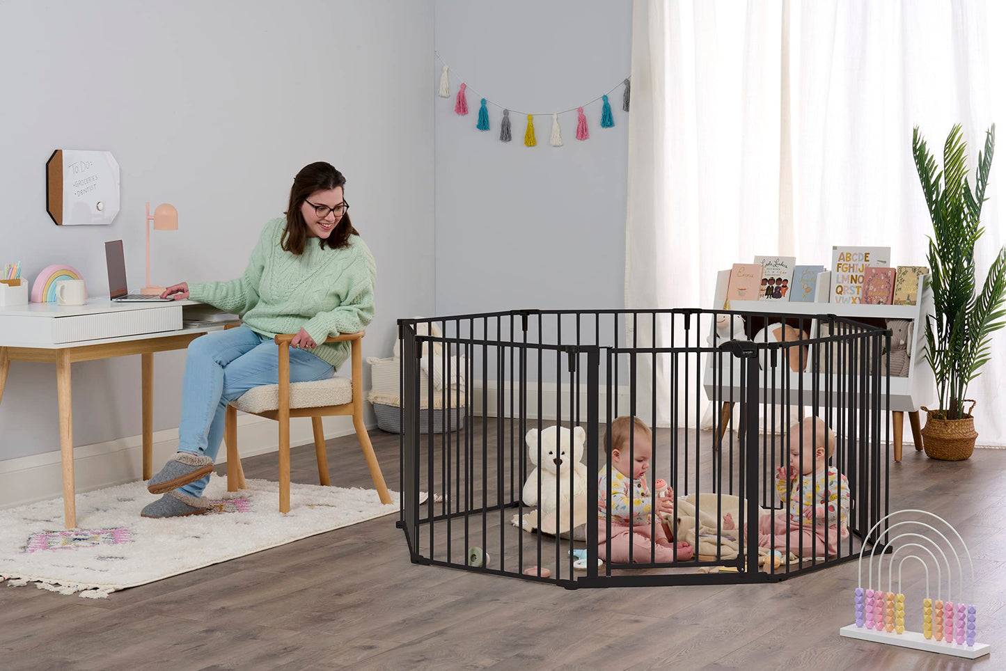 #144 - Regalo 194" Baby Gate in black