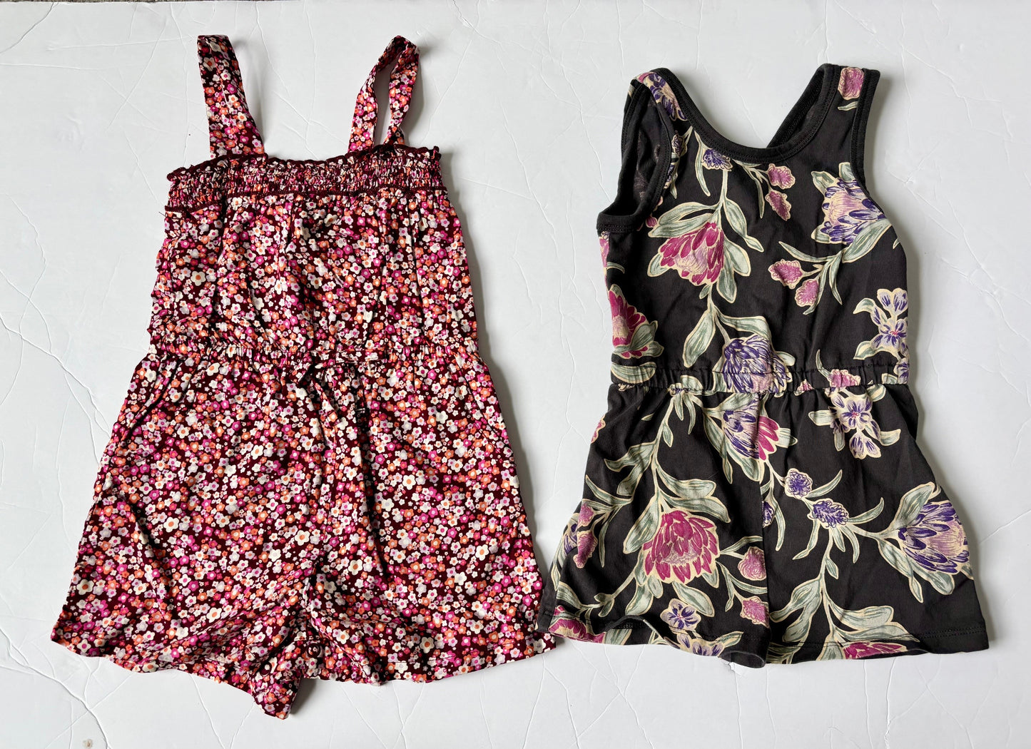 #43 Cat and Jack/ Tea Rompers Girls 3T EUC-VGUC