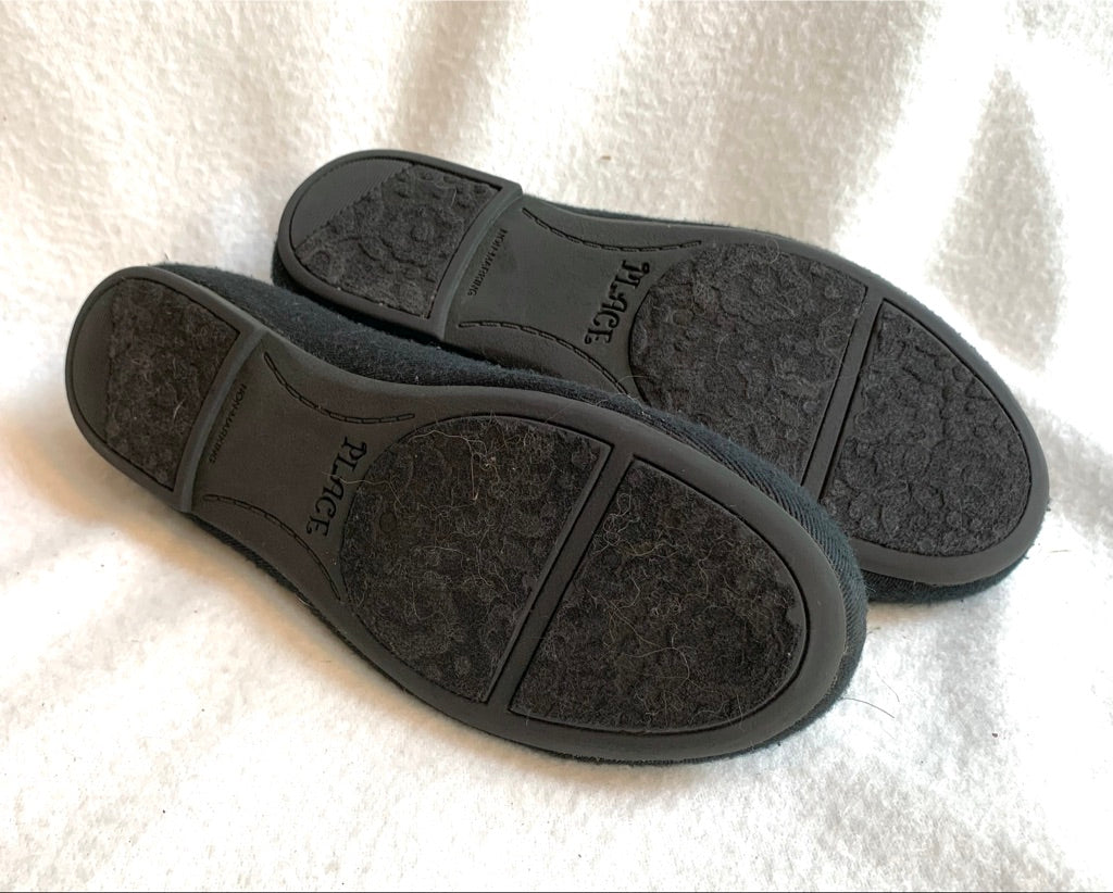 Seller #151 - REDUCED - Girls Shoes - Size 1 Children's Place Black Flats with Tulle Flowers