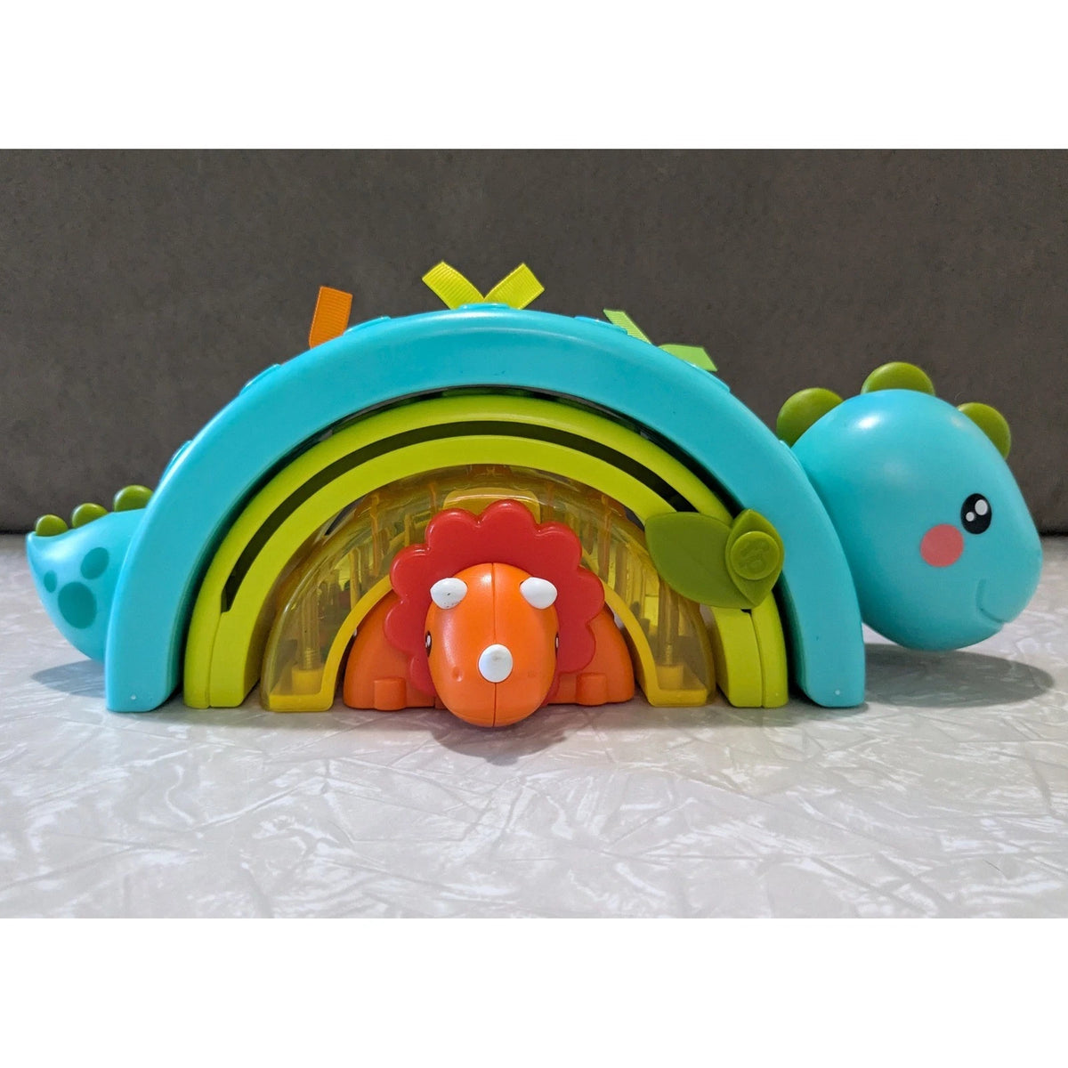 #61 Fisher Price Paradise Pals Stack & Nest Rainbow Dino Stacker