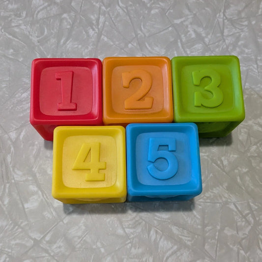 #61 Playgo Toys Soft Sensory Baby Blocks Set of 5