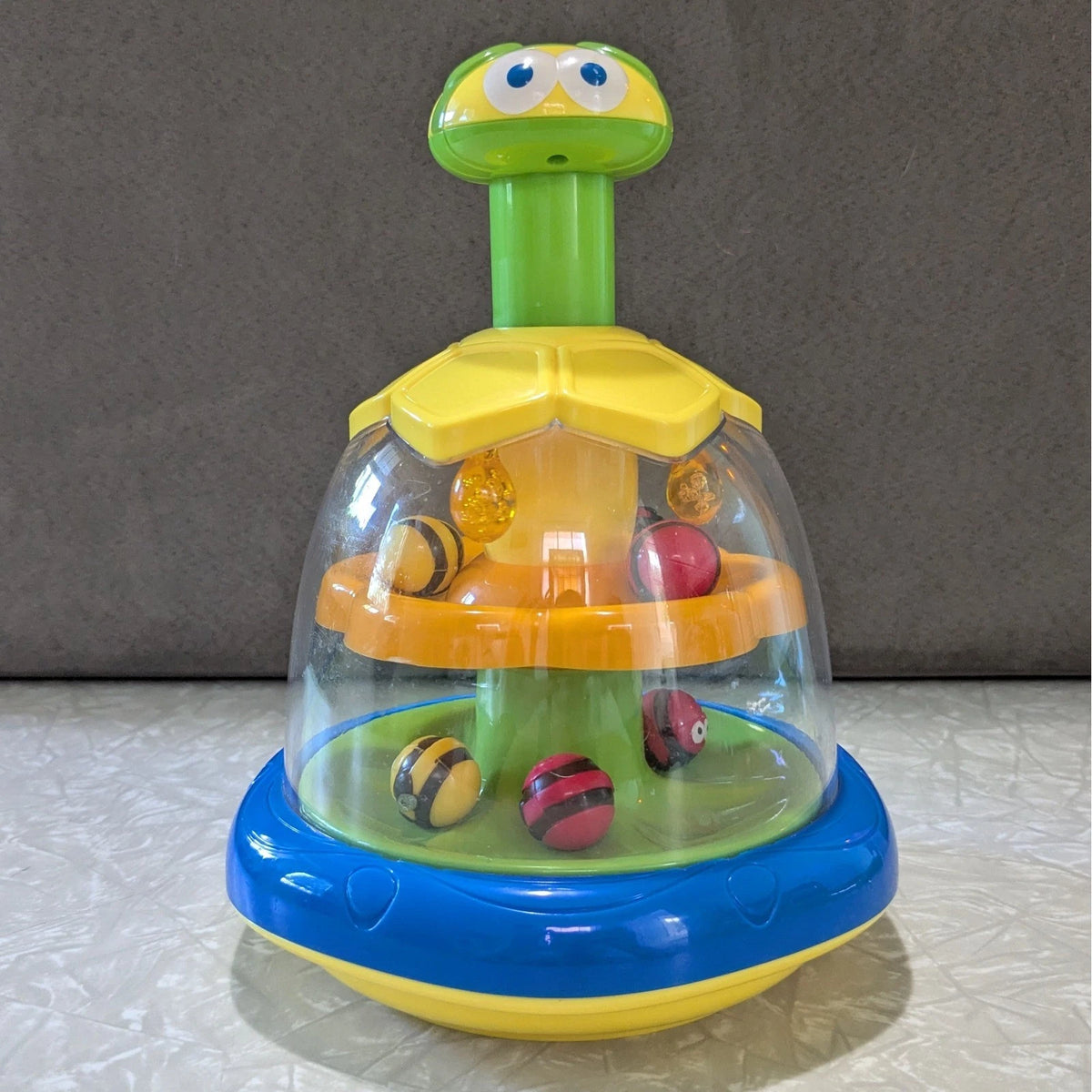 #61 Busy Bees Spinning Top Push & Spin