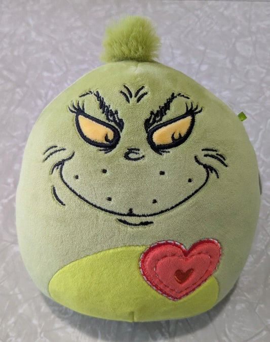 #61 Grinch 6" Squishmallow NWT Heart