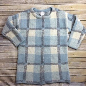 19 - J.O.A LA Plaid Cardigan Coat (Medium)