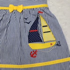 Seller #62 Girl's Toffee Apple sailboat dress and blooms sz 18 mo nwt