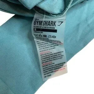 Seller 67 - Gymshark Whitney Simmons Whitney Crop Top Long Sleeve Deep Sage Green Blue Medium