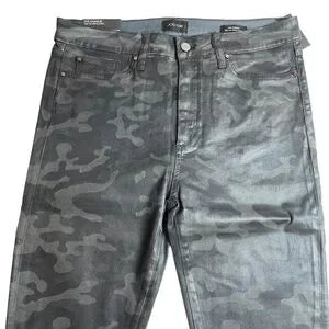 Seller 67 - Joe’s Jeans Charlie High Rise Ankle Skinny Coated Camo Grey Size 32 New