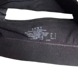 Seller 67 - DKNY Seamless Logo Scoop Bralette Black with White Logo Small New