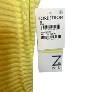 Seller 67 - Z by Zella Semi-Sheer Athleisure Tee Peekaboo Chest Yellow Elfin Medium New