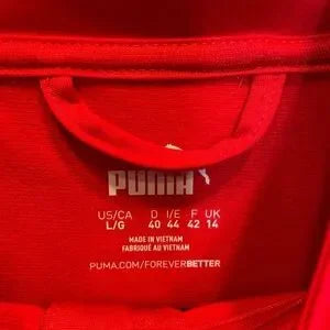 Seller 67 - Puma Liga Training Jacket Full Zip Red White Women's Large New