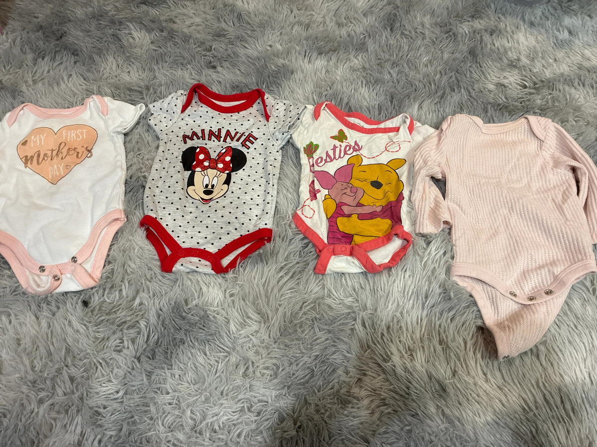 SCO46-onesies-girls-0-3 months-4 pack