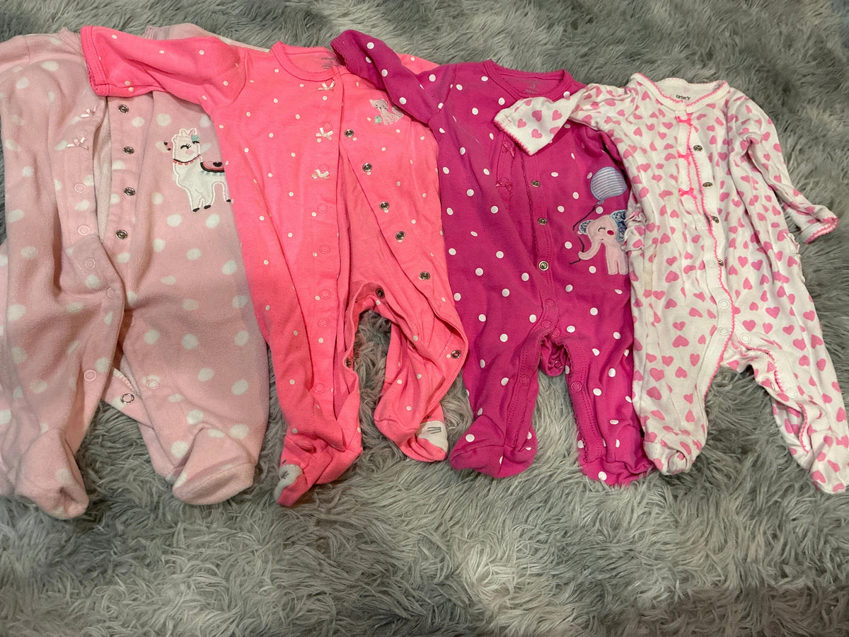 SCO46-Carter’s-footie Jammie’s-girls-4 pack