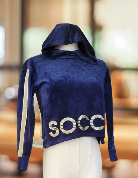 #59 Justice Active Girls Size 8 Soccer Hoodie