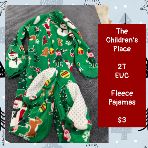 #69 2T Fleece Holiday Pajamas