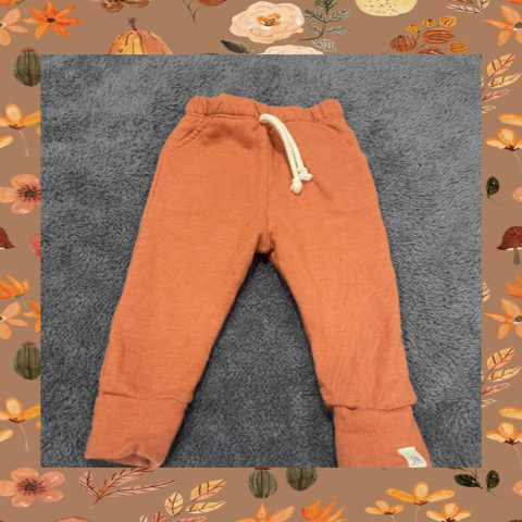 #69 REDUCED 3-6 Month Orange Joggers